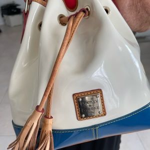 Dooney and Bourke Patent Leather Drawstring Purse